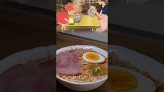 Ponyo Ramen by Studio Ghibli 🍜🐟 ponyo ramen anime instantnoodles [upl. by Esaertal]