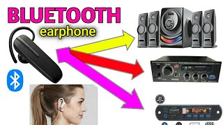 Bluetooth earphone connector bluetooth speaker handsfree Bluetooth circuitelectronicsverm [upl. by Nerwal174]