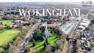 The Beauty of Wokingham from the Air  4K Cinematic Drone  England UK [upl. by Mechelle]