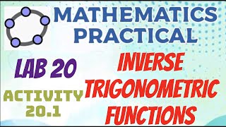 MATHS PRACTICALLAB 20INVERSE TRIGONOMETRIC FUNCTIONSHOW TO WRITE IN OBSERVATION BOOK [upl. by Federico]