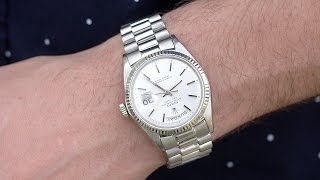 HandsOn With A White Gold DayDate a Cartier Basculante amp Rolex Thunderbird  In The Metal [upl. by Annairdua]