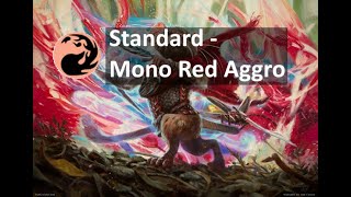 Standard RankAugustMono Red Aggro純紅快攻赤単アグロ [upl. by Suirad]