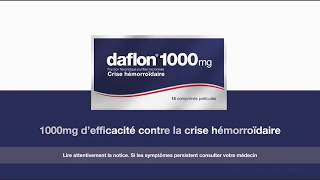 Daflon 1000 mg quotdefficacité contre la crise hémorroïdairequot Pub 20s [upl. by Edualc]