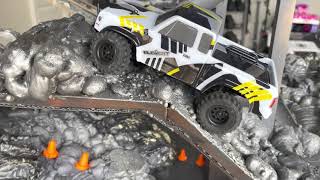 Element RC Enduro24 Sendero 124 runs just completed Indoor crawler course compared w Axial SCX 24 [upl. by Teews]