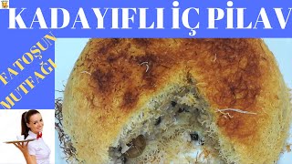 İÇ PİLAV TARİFİ  YILBAŞI SOFRASI KADAYIF SARMA İÇ PİLAV NASIL YAPILIR  stuffed rice recipe [upl. by Gearalt160]