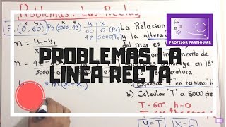 Problemas linea recta  ecuación de la recta  Geometría Analítica [upl. by Ewen]