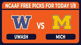 Washington vs Michigan 182024 BOWL FREE College Football Betting Tips Picks and Predictions [upl. by Locke]