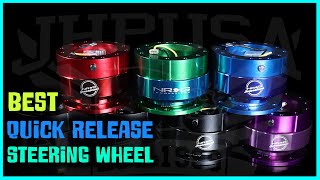 5 Best Quick Release Steering Wheels Review 2023  Quick Release Steering Wheel Short Hub Adapter [upl. by Anoyet483]