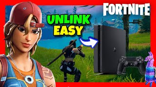 How to UNLINK Fortnite ACCOUNT From PS4 Without Verification ✅ 2024 FULL GUIDE [upl. by Ailehc]