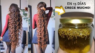 El mejor método de crecimiento MUY RÁPIDO para cabello RIZADO que no crece con nada🤩⚠ [upl. by Soulier]