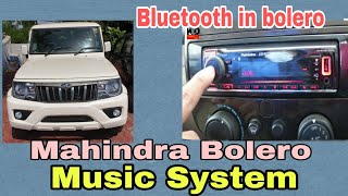 2021 Mahindra Bolero B6O infotainment System explained  Bolero music System with Bluetooth [upl. by Katharina]