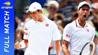 Kei Nishikori vs Novak Djokovic in an historic battle  US Open 2014 Semifinal [upl. by Ardnekan]