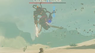 What Happens if you Fight Calamity Ganon in Gerudo Desert  Zelda Breath of the Wild [upl. by Lahcsap]