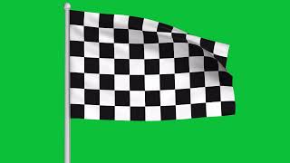 Racing flag green screen [upl. by Polard481]