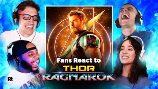 They couldnt contain themselves FIRST TIME watching Thor Ragnarok 2017 Reaction Mashup [upl. by Ellac579]