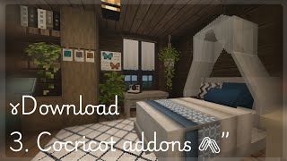 How to download All Cocricot Addons on mcpe aesthetic furniture mods 🏷ˎˊ [upl. by Weisler643]