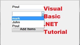 Visual Basic NET Tutorial 43  How to use a combobox Visual Basic NET [upl. by Ball]