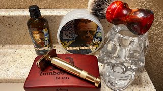 HCampC’s “Brilliantly Broken Man” Soap amp Aftershave Lambda Athena Razor WSG Blade amp Mojo Brush [upl. by Spoor]