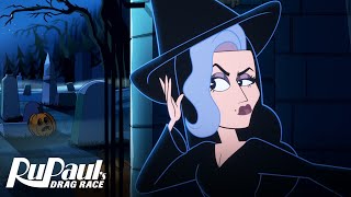 Michelle amp The Draghouls 🧟‍♀️🎃👻 Original Animated Holiday Short  RuPaul’s Drag Race 👠✨ [upl. by Daveta]