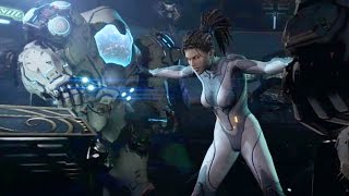 Heart of the Swarm story Cinematics dialogue cutscenes 2017 remake Starcraft 2 game movie [upl. by Ertsevlis]