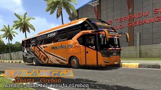 BUSSID TRIP STJ ‼️ Sat Set sama Erlangga dijalan Tol  Bussid Update v432 [upl. by Ahsekat856]