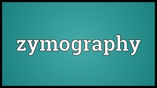 Zymography Meaning [upl. by Ak70]