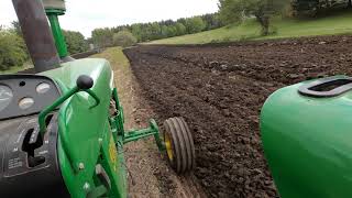 John Deere 4020 powershift plowing Spring 2021 [upl. by Kotta]