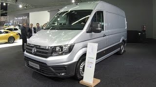 VOLKSWAGEN THE NEW CRAFTER 35  NEW MODEL 2017  VW L3H3  WALKAROUND  INTERIOR  REFLEX SILVER [upl. by Annauj]