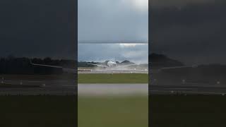 Boeing 737800 Landing at Norwich Airport [upl. by Cirnek605]