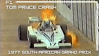 1977 South African Grand Prix I Tom Pryce Crash Live Broadcast [upl. by Orravan]