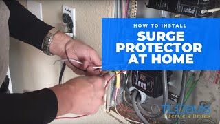 How To Install A Whole House Surge Protector  TL Davis Electric amp Design [upl. by Asher833]