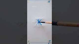 Snowflake Painting hacks ❄️ snowflake painting [upl. by Braeunig]