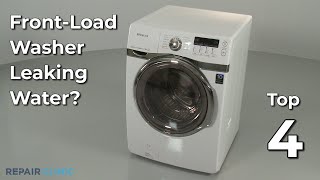 FrontLoad Washer Leaking Water — FrontLoad Washing Machine Troubleshooting [upl. by Hux590]