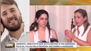 Mulher grávida esfaqueada pelo ex recebe alta e fala sobre horror que viveu em Franca [upl. by Retswerb627]