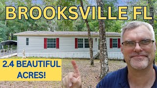 Gorgeous Brooksville Location on 24 Park Like Acres  Zoned AG [upl. by Avie322]