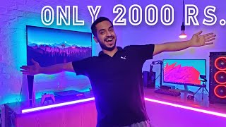 Only 2000 Rs Gaming Room LIGHT Setup [upl. by Firmin41]