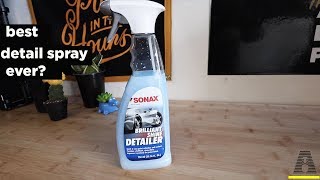 IS THIS THE BEST DETAIL SPRAY EVER SONAX BRILLIANT SHINE DETAILER REVIEW [upl. by Anairb]