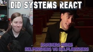 DID Systems React to Sanders Sides quotSelfishness vs Selflessnessquot Part 2  Jayden feat Onyx [upl. by Adnahsam38]