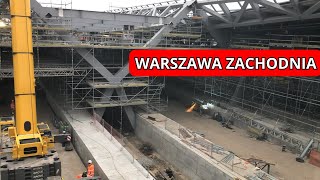 Warszawa Zachodnia budowa ciężki sprzęt znika [upl. by Hervey]