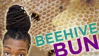 Loc Hairstyle Tutorial The Beehive Bun [upl. by Akitnahs]