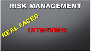 Risk Management Interview Questions 1 interviewquestions riskmanagement risklifecycle freshers [upl. by Melliw]