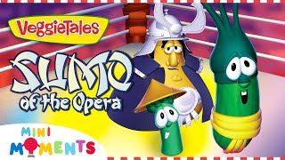 Never Give Up 🤼  VeggieTales Sumo of the Opera  Full 20 Minute Story  Mini Moments [upl. by Jeaz97]