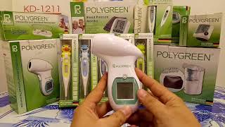 Polygreen KI8280 Noncontact Infrared Forehead Thermometer [upl. by Enrol]