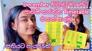 නිවාඩු මාසේ පාඩම් කරන්න මං හදපු කාලසටහන📚Best Timetable for vacationviralvideotimetablestudyvlog [upl. by Zealand]