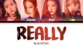 BLACKPINK  REALLY LYRICS Color Coded EngRomHan [upl. by Eirelam]