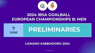 07062024 preliminaries SPAIN  DENMARK  2024 IBSA GOALBALL EUROPEAN CHAMPIONSHIP quotBquot MENS [upl. by Eileen]