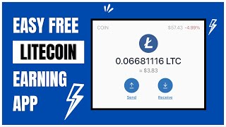 Free LITECOIN Earning App To Earn Free LTC Crypto amp Get Paid Instantly [upl. by Sekoorb]