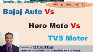 Bajaj Auto Vs Hero Moto Vs TVS Motor  Comparative Analysis of Auto Stocks  Latest News [upl. by Rakia159]