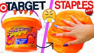 TARGET SLIME VS STAPLES SLIME Which is WORTH it [upl. by Irac]