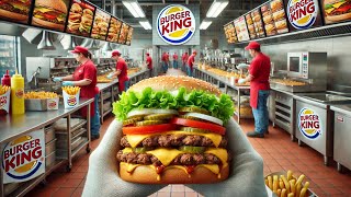 ¡Descubre el Secreto Detrás de las Hamburguesas de Burger King  Proceso de Fábrica Revelado [upl. by Eiramanel]